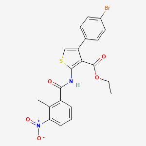 ethyl 4-(4-bromophenyl)-2-[(2-methyl-3-nitrobenzoyl)amino]-3-thiophenecarboxylate