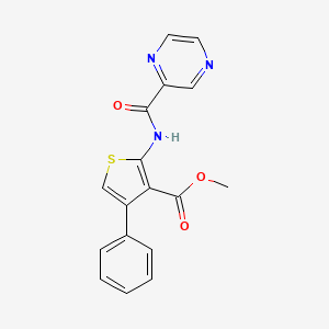 METHYL 4-PHENYL-2-(PYRAZINE-2-AMIDO)THIOPHENE-3-CARBOXYLATE