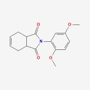 molecular formula C16H17NO4 B4026858 2-(2,5-dimethoxyphenyl)-3a,4,7,7a-tetrahydro-1H-isoindole-1,3(2H)-dione 