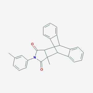 15-Methyl-17-(3-methylphenyl)-17-azapentacyclo[6.6.5.0~2,7~.0~9,14~.0~15,19~]nonadeca-2,4,6,9,11,13-hexaene-16,18-dione (non-preferred name)
