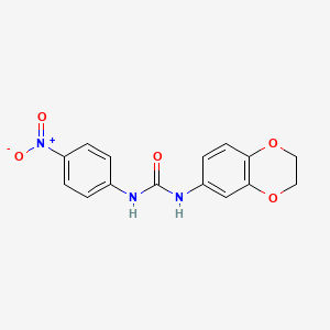 N-(2,3-dihydro-1,4-benzodioxin-6-yl)-N'-(4-nitrophenyl)urea