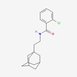 molecular formula C19H24ClNO B4026869 N-[2-(1-adamantyl)ethyl]-2-chlorobenzamide 