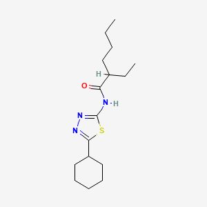 N-(5-cyclohexyl-1,3,4-thiadiazol-2-yl)-2-ethylhexanamide