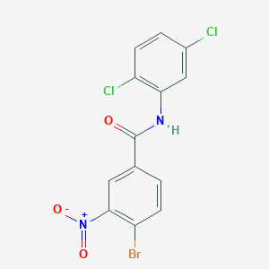 molecular formula C13H7BrCl2N2O3 B402689 4-bromo-N-(2,5-dichlorophenyl)-3-nitrobenzamide 