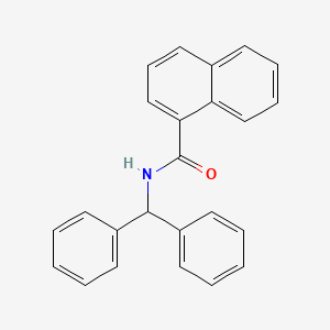 molecular formula C24H19NO B4026962 N-(diphenylmethyl)naphthalene-1-carboxamide 