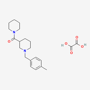 [1-[(4-Methylphenyl)methyl]piperidin-3-yl]-piperidin-1-ylmethanone;oxalic acid