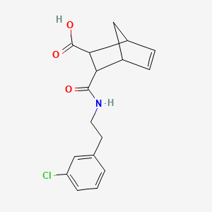 3-{[2-(3-chlorophenyl)ethyl]carbamoyl}bicyclo[2.2.1]hept-5-ene-2-carboxylic acid