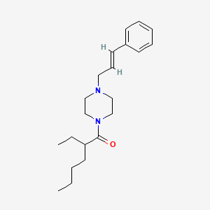 2-ethyl-1-{4-[(2E)-3-phenylprop-2-en-1-yl]piperazin-1-yl}hexan-1-one