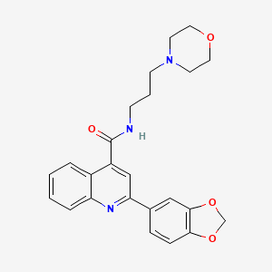 2-(2H-1,3-BENZODIOXOL-5-YL)-N-[3-(MORPHOLIN-4-YL)PROPYL]QUINOLINE-4-CARBOXAMIDE