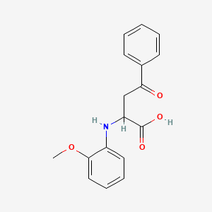 2-[(2-methoxyphenyl)amino]-4-oxo-4-phenylbutanoic acid