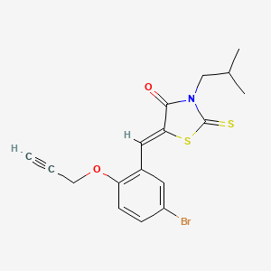 5-[5-bromo-2-(2-propyn-1-yloxy)benzylidene]-3-isobutyl-2-thioxo-1,3-thiazolidin-4-one