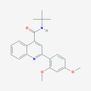 N-tert-butyl-2-(2,4-dimethoxyphenyl)quinoline-4-carboxamide