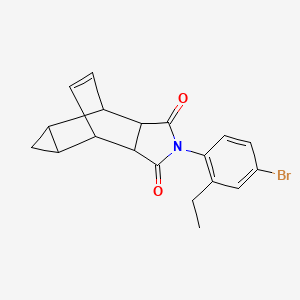 2-(4-bromo-2-ethylphenyl)hexahydro-4,6-ethenocyclopropa[f]isoindole-1,3(2H,3aH)-dione