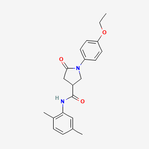 N-(2,5-dimethylphenyl)-1-(4-ethoxyphenyl)-5-oxopyrrolidine-3-carboxamide