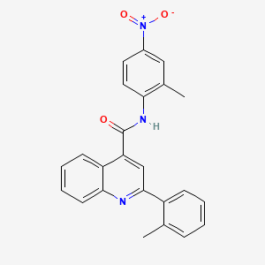 molecular formula C24H19N3O3 B4027150 N-(2-methyl-4-nitrophenyl)-2-(2-methylphenyl)quinoline-4-carboxamide 