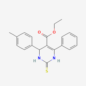 Ethyl 6-(4-methylphenyl)-4-phenyl-2-sulfanyl-1,6-dihydropyrimidine-5-carboxylate