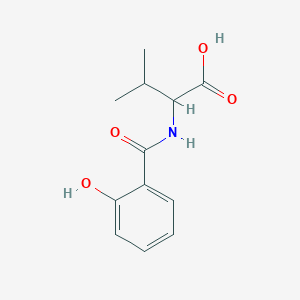 2-[(2-Hydroxybenzoyl)amino]-3-methylbutanoic acid