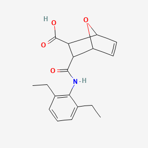 3-[(2,6-Diethylphenyl)carbamoyl]-7-oxabicyclo[2.2.1]hept-5-ene-2-carboxylic acid