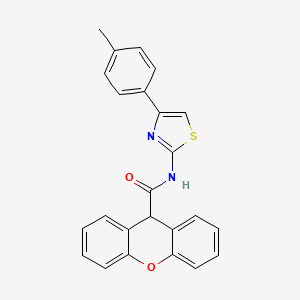 molecular formula C24H18N2O2S B4027204 N-[4-(4-methylphenyl)-1,3-thiazol-2-yl]-9H-xanthene-9-carboxamide 