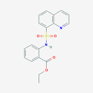 ETHYL 2-(QUINOLINE-8-SULFONAMIDO)BENZOATE