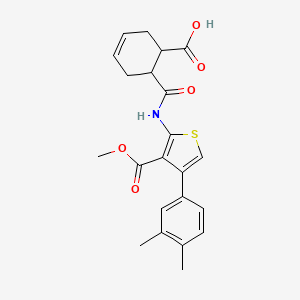 6-({[4-(3,4-dimethylphenyl)-3-(methoxycarbonyl)-2-thienyl]amino}carbonyl)-3-cyclohexene-1-carboxylic acid