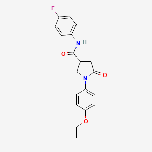 1-(4-ethoxyphenyl)-N-(4-fluorophenyl)-5-oxopyrrolidine-3-carboxamide