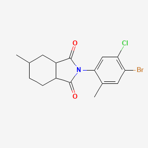 molecular formula C16H17BrClNO2 B4027293 2-(4-bromo-5-chloro-2-methylphenyl)-5-methylhexahydro-1H-isoindole-1,3(2H)-dione 