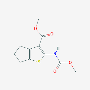 methyl 2-[(methoxycarbonyl)amino]-5,6-dihydro-4H-cyclopenta[b]thiophene-3-carboxylate