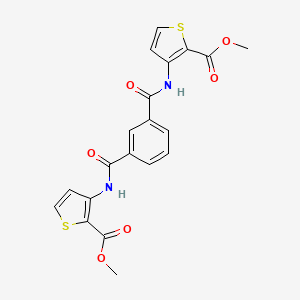 METHYL 3-{[3-({[2-(METHOXYCARBONYL)-3-THIENYL]AMINO}CARBONYL)BENZOYL]AMINO}-2-THIOPHENECARBOXYLATE