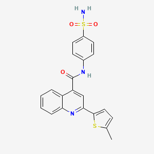 N-[4-(aminosulfonyl)phenyl]-2-(5-methyl-2-thienyl)-4-quinolinecarboxamide