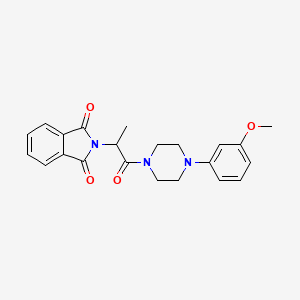 2-{1-[4-(3-methoxyphenyl)piperazin-1-yl]-1-oxopropan-2-yl}-1H-isoindole-1,3(2H)-dione