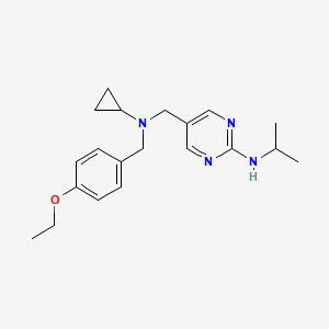 5-{[cyclopropyl(4-ethoxybenzyl)amino]methyl}-N-isopropylpyrimidin-2-amine