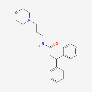 N-[3-(4-morpholinyl)propyl]-3,3-diphenylpropanamide