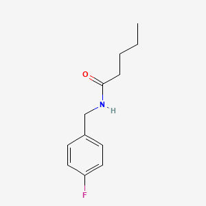 N-[(4-fluorophenyl)methyl]pentanamide