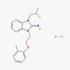 1-isobutyl-3-[2-(2-methylphenoxy)ethyl]-1,3-dihydro-2H-benzimidazol-2-imine hydrobromide