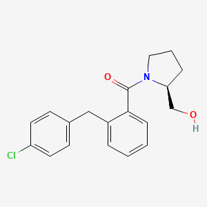 molecular formula C19H20ClNO2 B4027440 {(2S)-1-[2-(4-chlorobenzyl)benzoyl]pyrrolidin-2-yl}methanol 