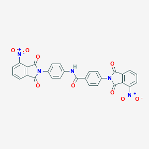 molecular formula C29H15N5O9 B402745 4-{4-nitro-1,3-dioxo-1,3-dihydro-2H-isoindol-2-yl}-N-(4-{4-nitro-1,3-dioxo-1,3-dihydro-2H-isoindol-2-yl}phenyl)benzamide 