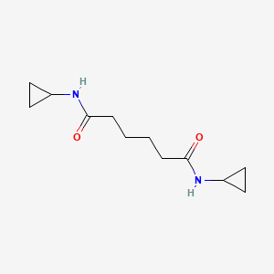 molecular formula C12H20N2O2 B4027464 N,N'-dicyclopropylhexanediamide 