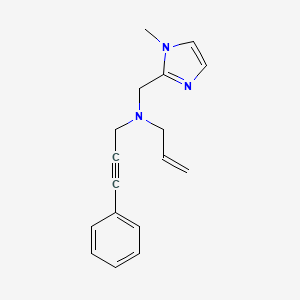 N-[(1-methyl-1H-imidazol-2-yl)methyl]-N-(3-phenylprop-2-yn-1-yl)prop-2-en-1-amine