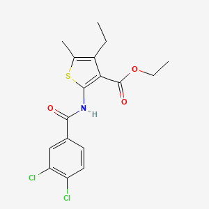 ethyl 2-[(3,4-dichlorobenzoyl)amino]-4-ethyl-5-methyl-3-thiophenecarboxylate