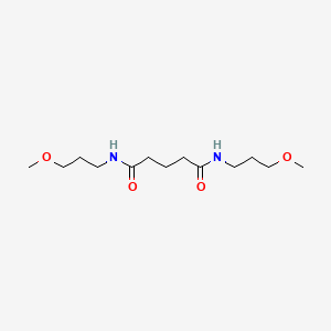 molecular formula C13H26N2O4 B4027529 NN'-BIS(3-METHOXYPROPYL)PENTANEDIAMIDE 