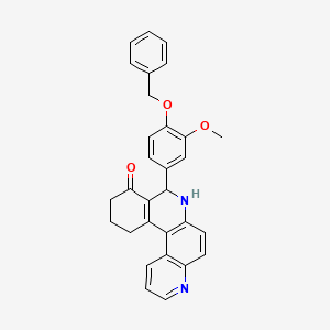 8-[4-(Benzyloxy)-3-methoxyphenyl]-7H,8H,9H,10H,11H,12H-cyclohexa[A]4,7-phenanthrolin-9-one