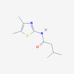 N-(4,5-dimethyl-1,3-thiazol-2-yl)-3-methylbutanamide