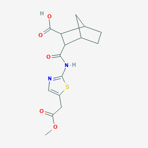 3-({[5-(2-methoxy-2-oxoethyl)-1,3-thiazol-2-yl]amino}carbonyl)bicyclo[2.2.1]heptane-2-carboxylic acid