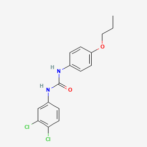 molecular formula C16H16Cl2N2O2 B4027576 N-(3,4-dichlorophenyl)-N'-(4-propoxyphenyl)urea 