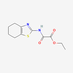 molecular formula C11H14N2O3S B4027589 ETHYL [(4,5,6,7-TETRAHYDRO-1,3-BENZOTHIAZOL-2-YL)CARBAMOYL]FORMATE 