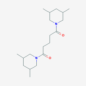 molecular formula C19H34N2O2 B4027666 1,5-Bis(3,5-dimethylpiperidin-1-yl)pentane-1,5-dione 