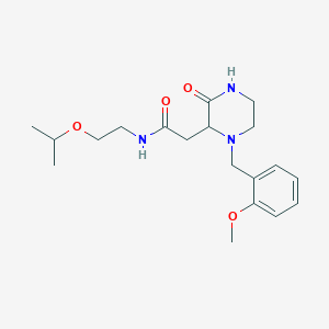 N-(2-isopropoxyethyl)-2-[1-(2-methoxybenzyl)-3-oxo-2-piperazinyl]acetamide