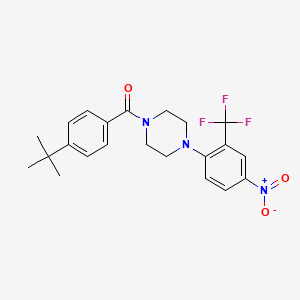 1-(4-tert-butylbenzoyl)-4-[4-nitro-2-(trifluoromethyl)phenyl]piperazine