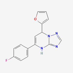 5-(4-Fluorophenyl)-7-(furan-2-yl)-4,7-dihydro[1,2,4]triazolo[1,5-a]pyrimidine